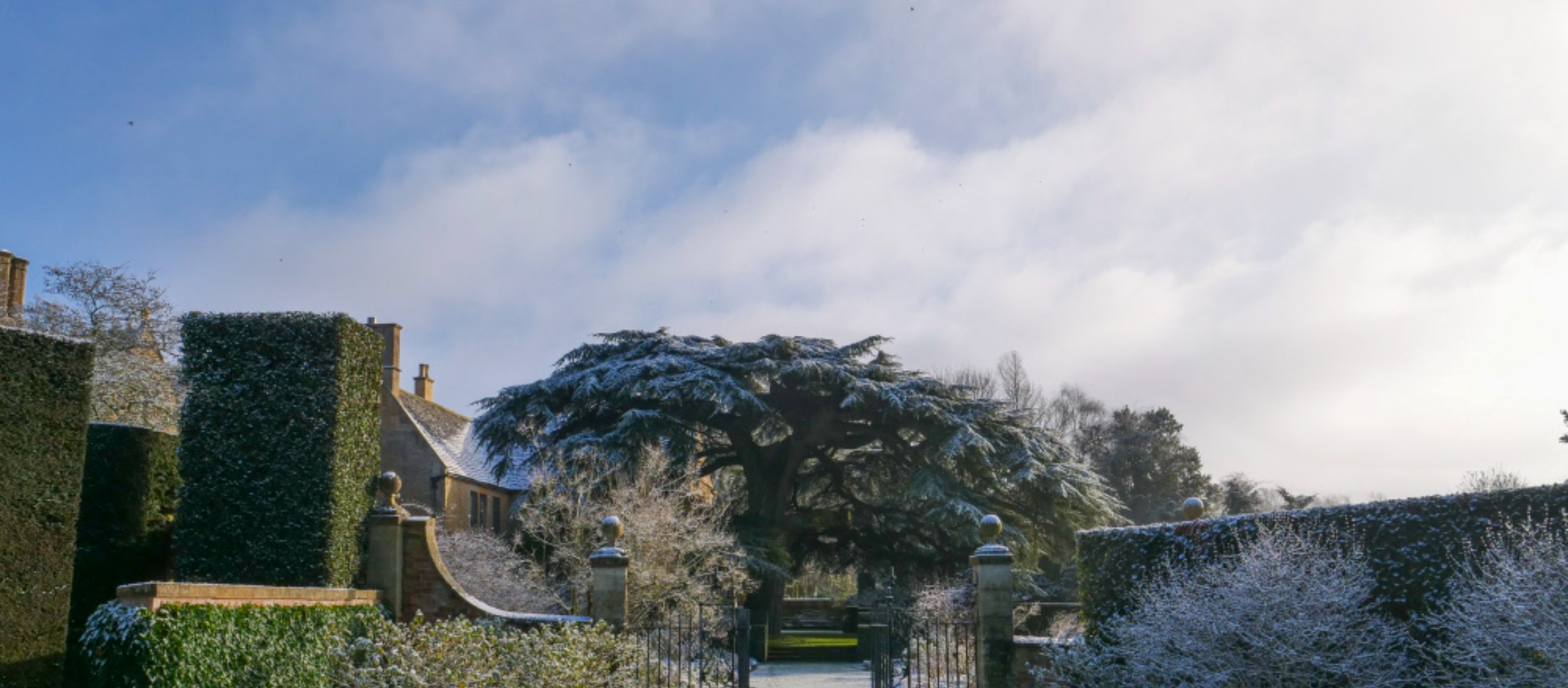 The Old Garden in Winter at Hidcote