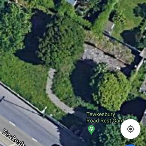 Google maps satellite view of garden