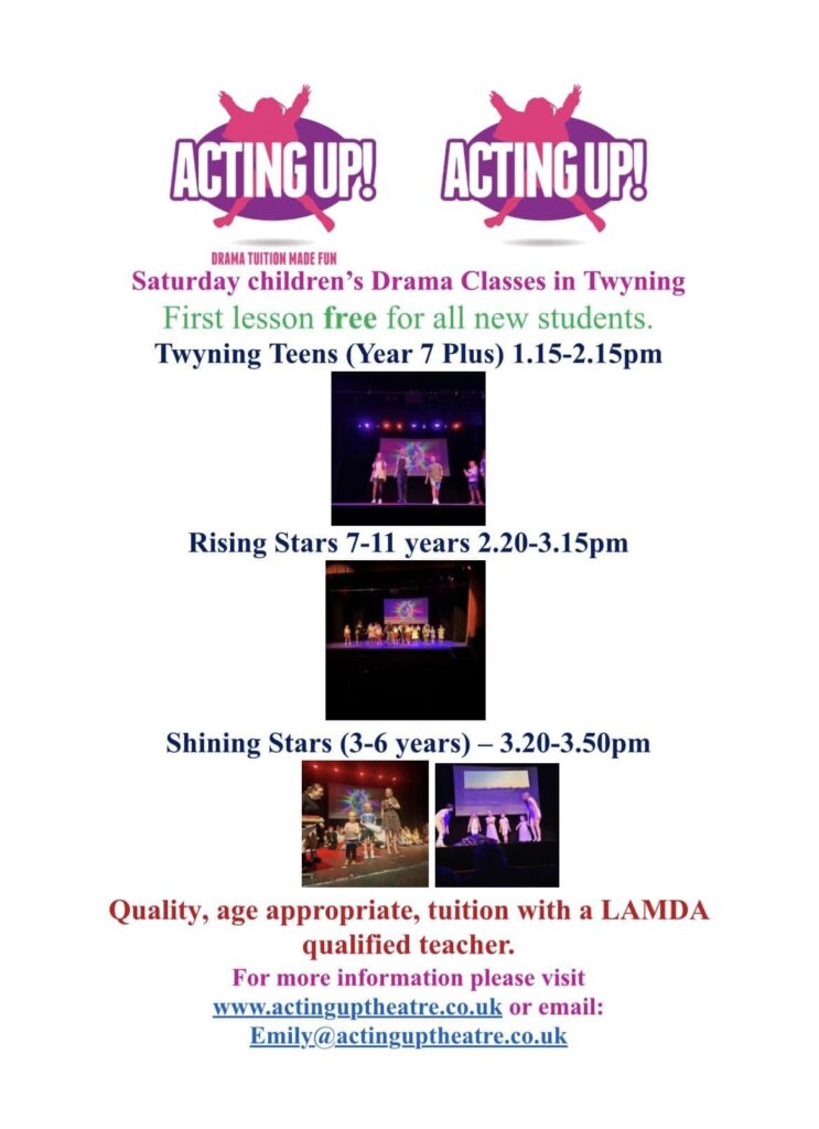 Flyer for classes in Twyning