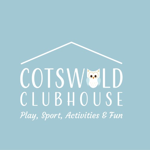Cotswold clubhouse logo, text reads 'cotswold clubhouse. play, sport, activities and fun'