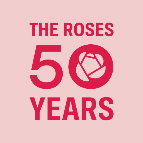 The Roses 50th logo