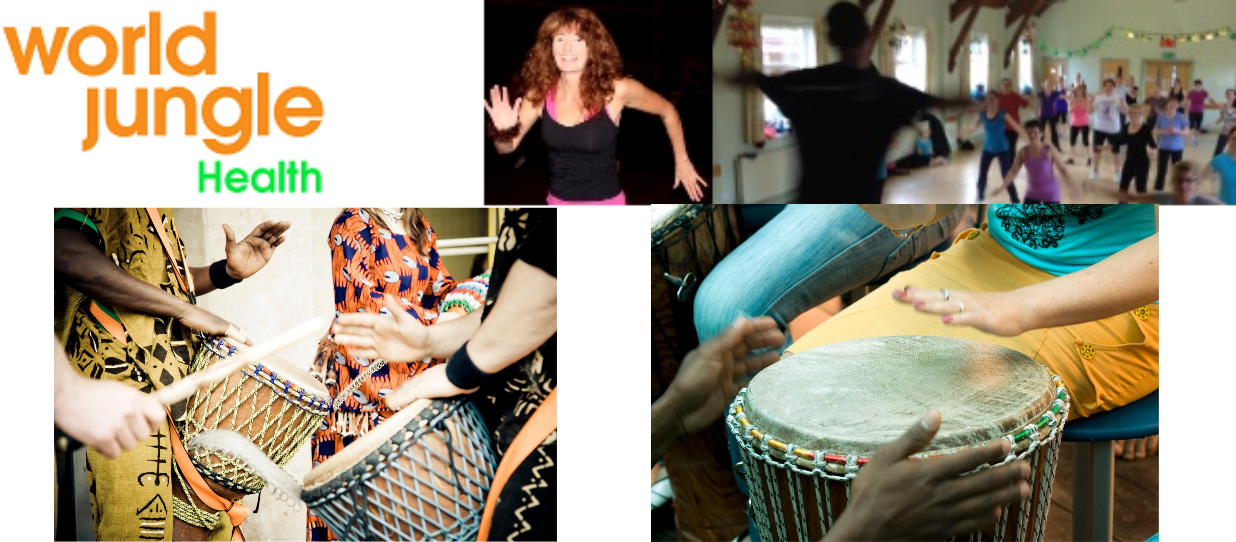 World Jungle banner for African drumming