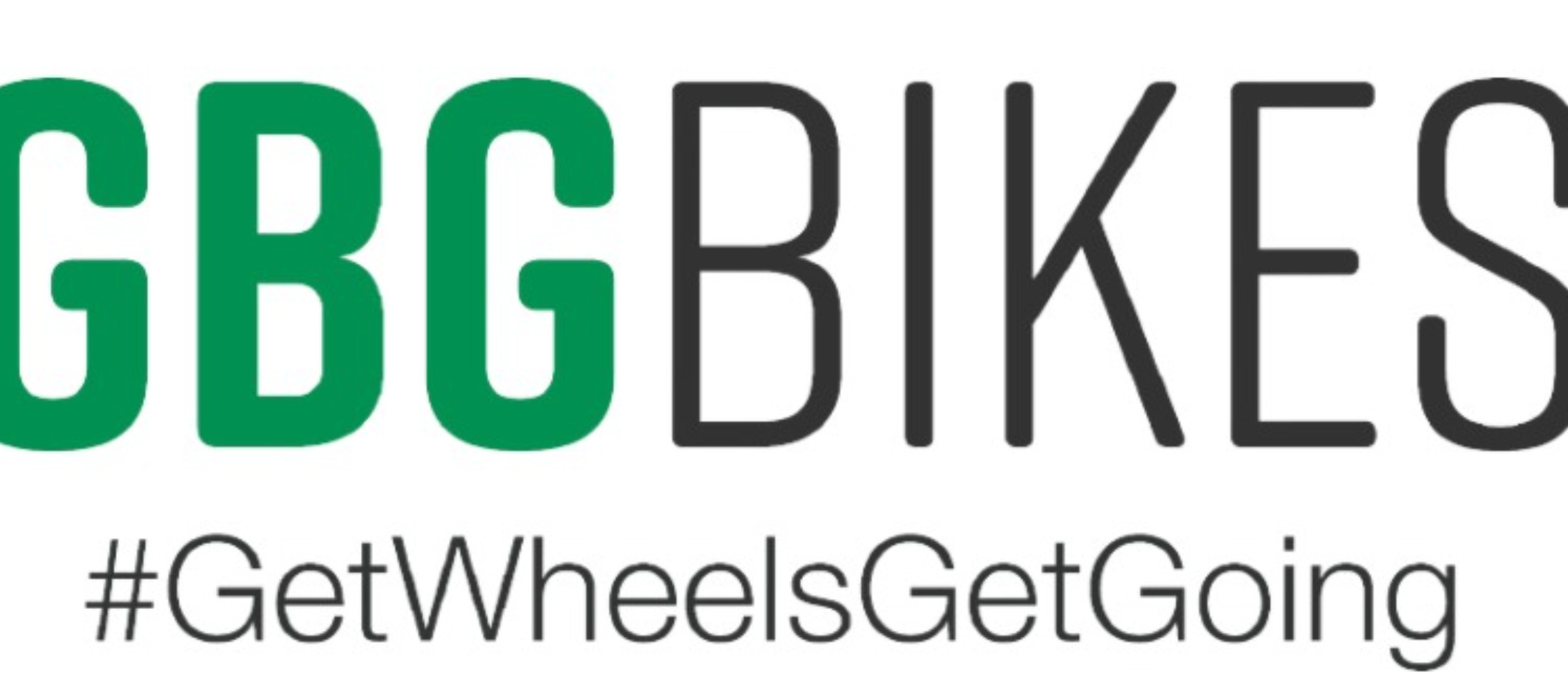 GBG Bikes logo and slogan