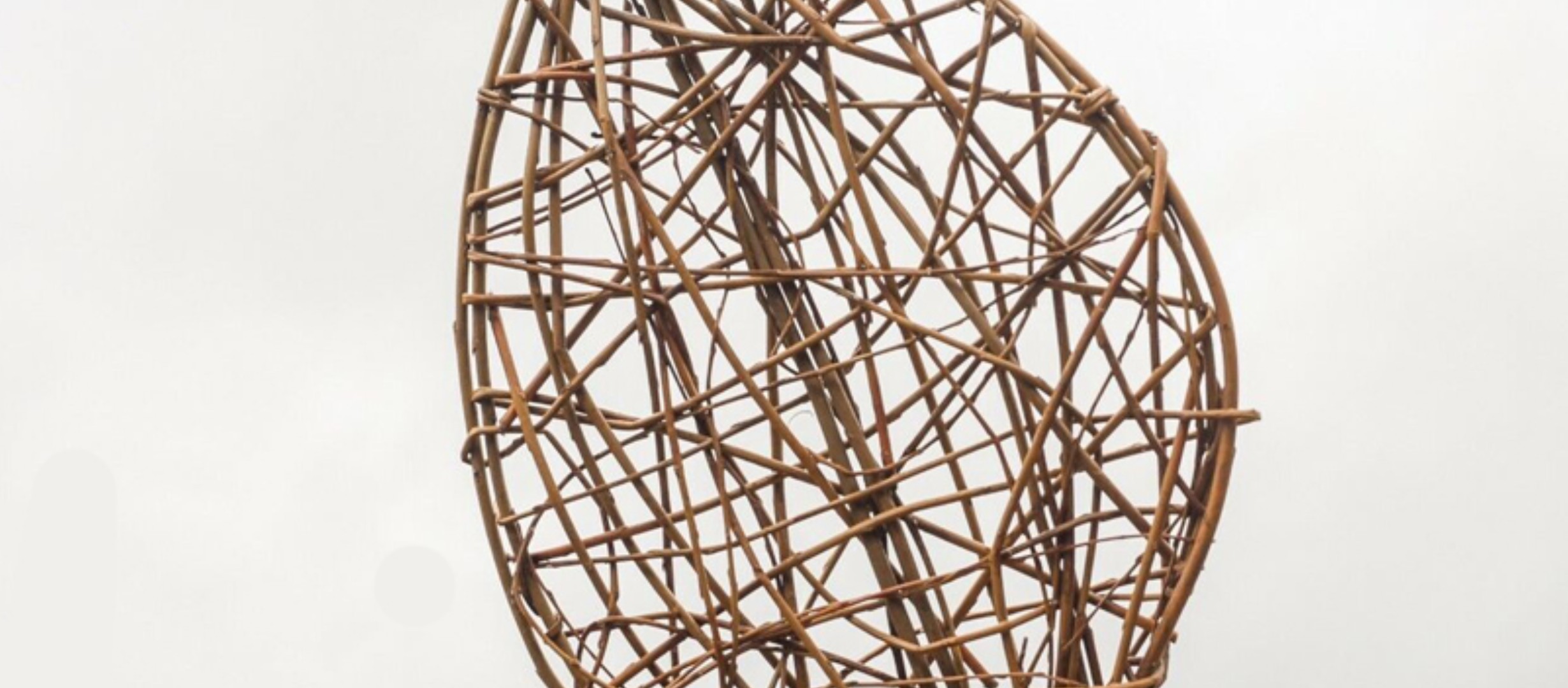 Photo of a geometric willow sculpture