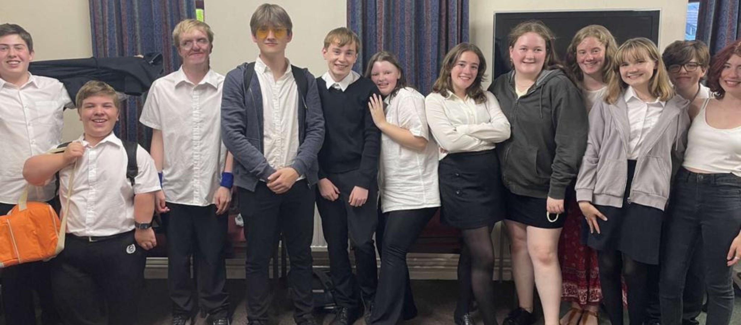Our fab teens after their performance of Jack I Am