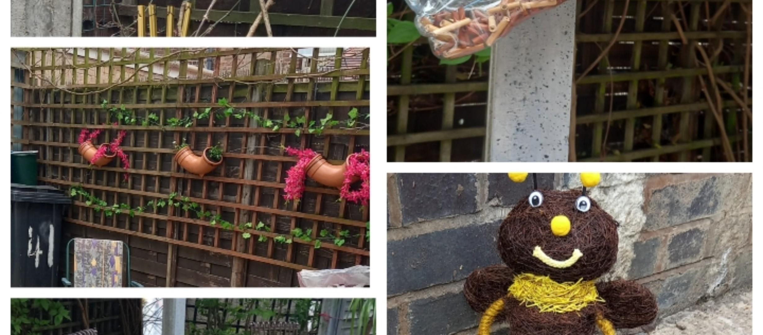 images of the Railway garden trellis and crafts