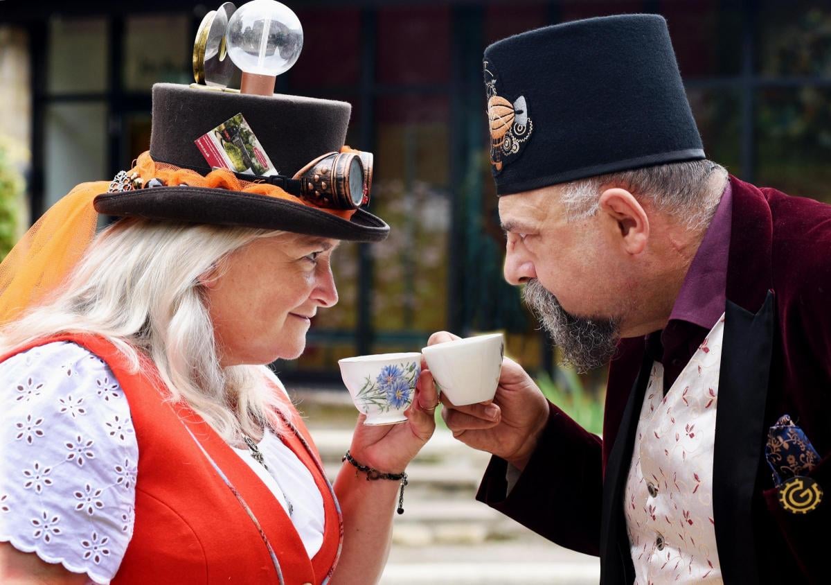 Photo of Steampunks tea dueling