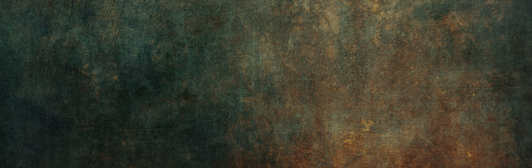 Grungy textured surface with green and copper tones