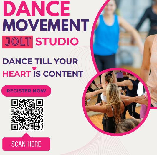 Dance Movement at JOLT STUDIOS every thursday from 12:30-2pm