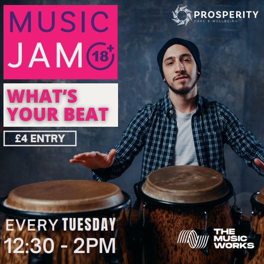 Music Jam every tuesday from 12:30-2pm at Music Works