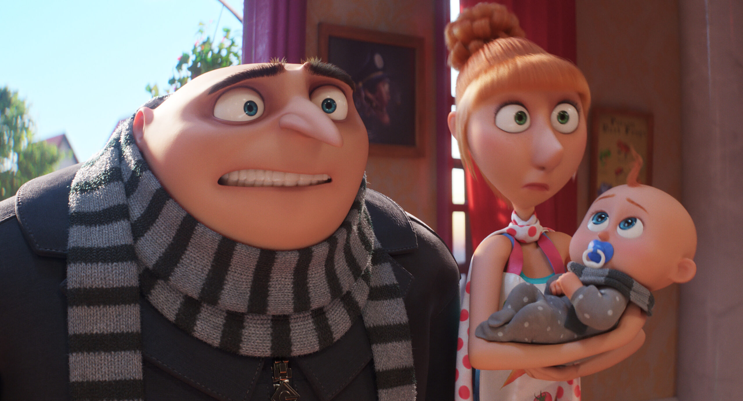 Gru and his wife looking concerned