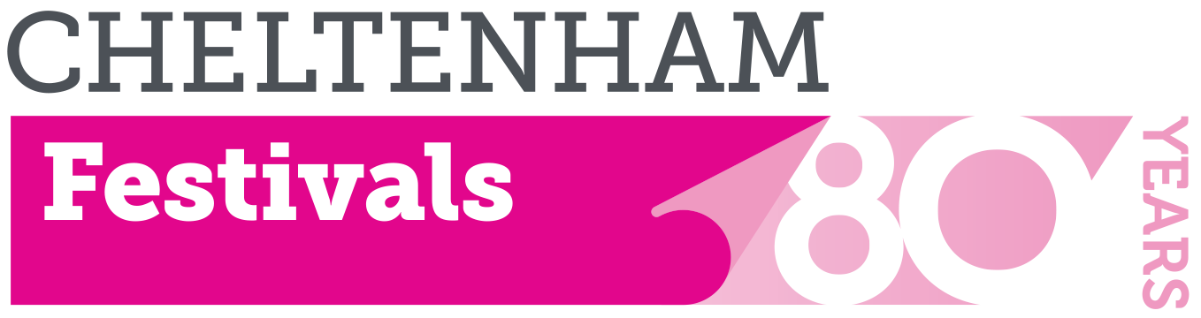 Cheltenham Festivals logo showing the 80th anniversary of the organisation.