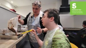 National Star learner in an art class 